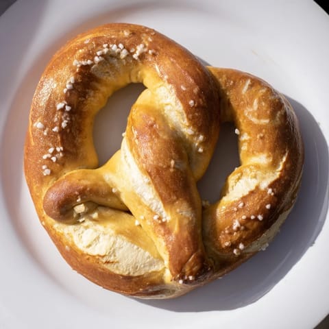 Soft Large Golden Pretzels