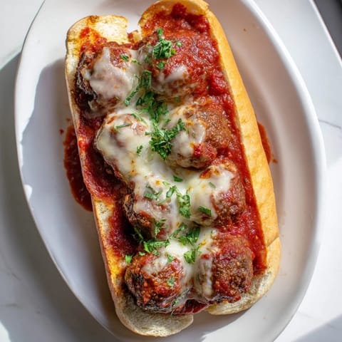 Hearty Meatball Sub Sandwich