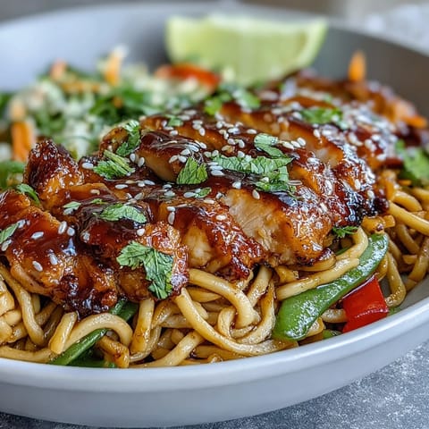 Sesame Chicken Noodle Bowl