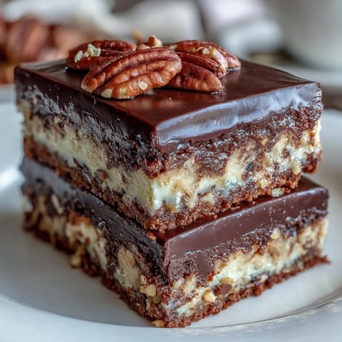 A rich Kentucky Derby Chocolate Pecan Tart with glossy chocolate filling and toasted pecans atop a golden crust.  