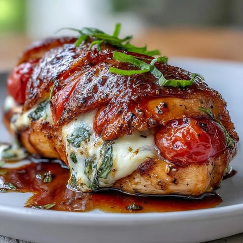 Caprese Stuffed Chicken Breast