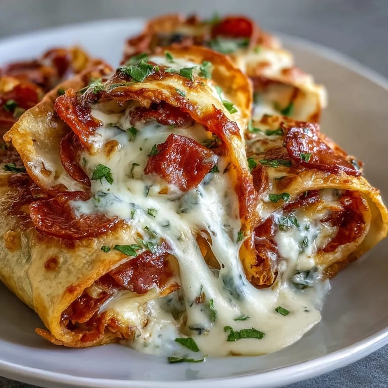 Freshly baked Tortilla Pizza Rolls on a plate with bell peppers and olives for a savory snack.