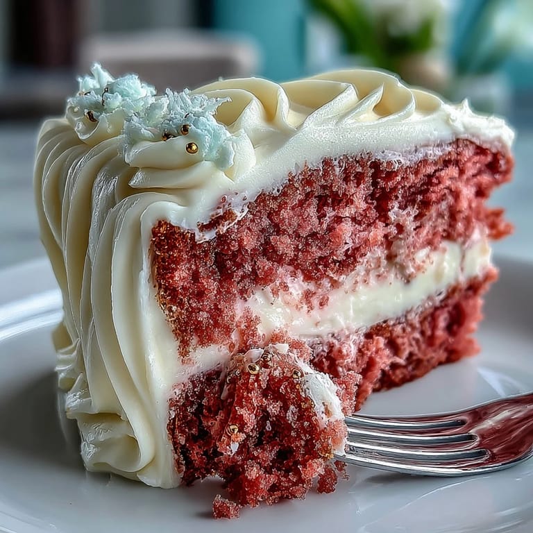 Celebrate with Bridal Shower Rosé Velvet Cake, topped with creamy frosting and shimmering gold.