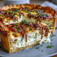 A golden, flaky quiche filled with tender asparagus and melted Brie, perfect for a Mother's Day brunch celebration.