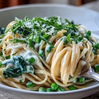 Spring Pasta Lemon Cream Peas